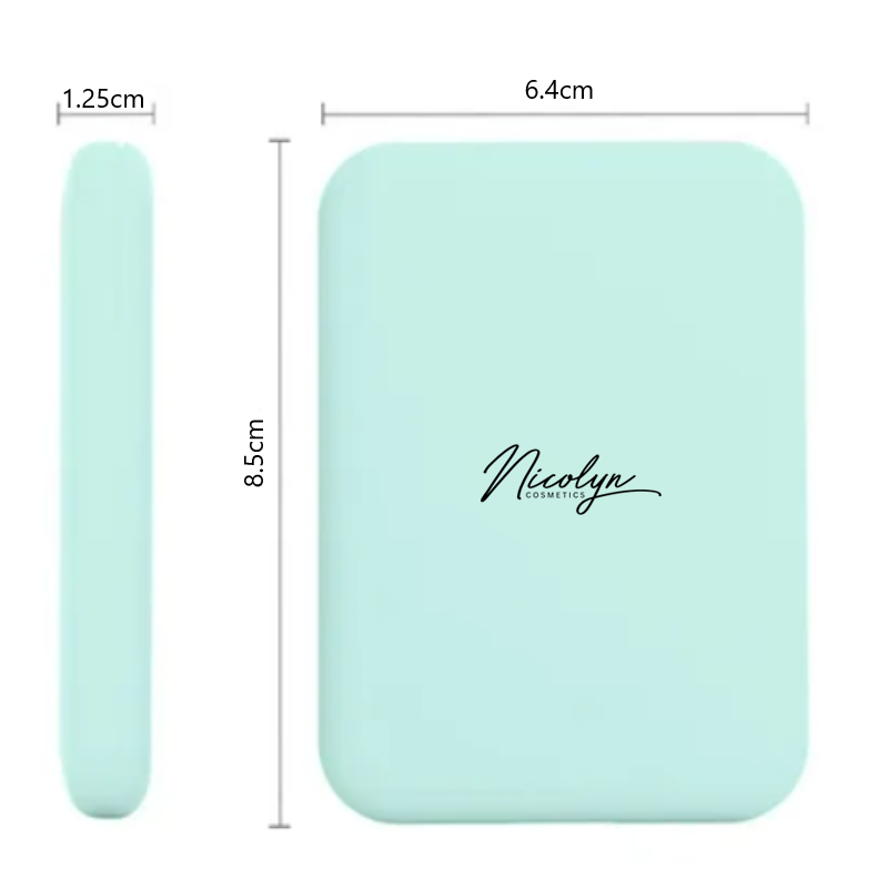 Nicolyn Matte Liquid Lipstick set with Pocket Make-up Mirror: Darker Color