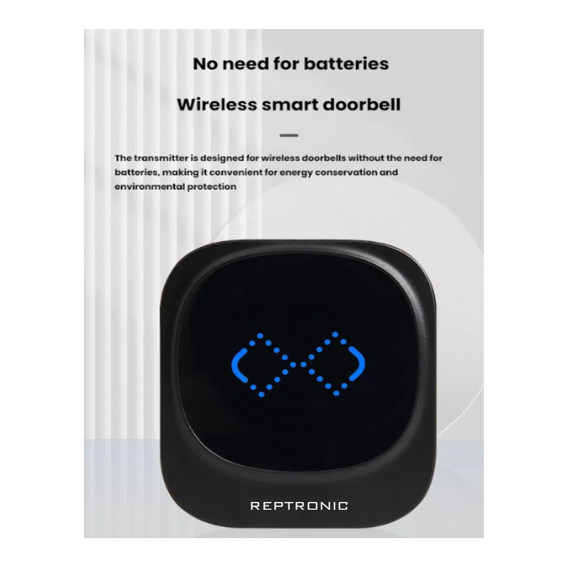 Reptronic DIY black wireless doorbell: RPTDB46 - 2R1B