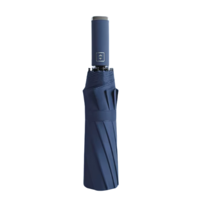 Reptronic 10-Rib Auto Open/Close Umbrella With Durable Iron Alloy Frame - Black 10-Rib