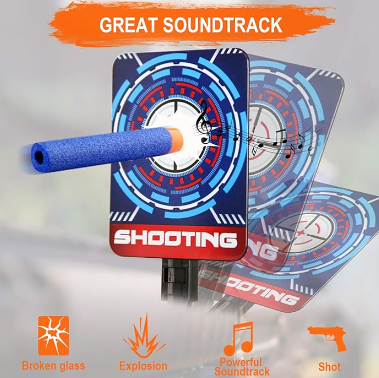 Reptronic Electronic Shooting Target - Toy Bullet Guns - Auto Reset Target