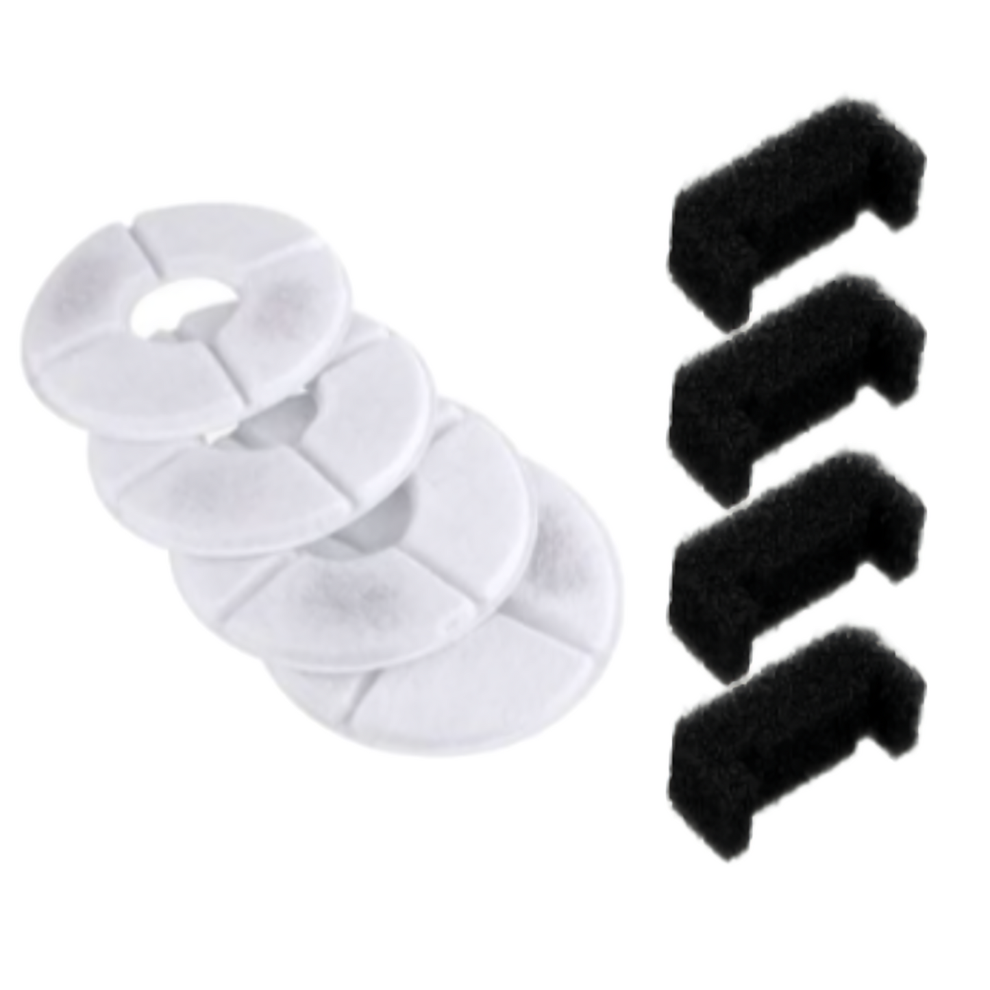 Reptronic Cat/Dog White Water Fountain Combo Filter & Pump Filter Replacement-4 Pack