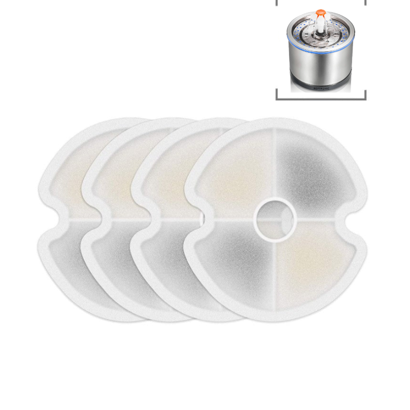 Cat/Dog Water Fountain Filter Replacement - 4 Pack- Stainless Steel fountain