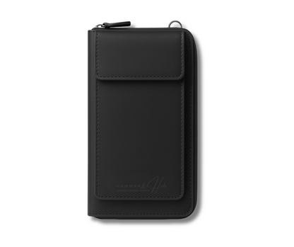 Reptronic Hammer&Hide Crossbody Sling Bag Purse: Genuine Saddle Leather