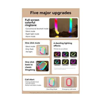 Reptronic DIY white wireless doorbell: RPTDB47 - 1R1B