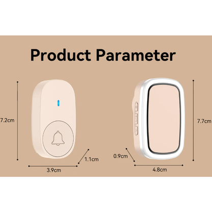 Reptronic DIY white wireless doorbell: RPTDB47 - 1R1B