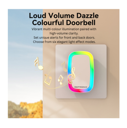Reptronic DIY white wireless doorbell: RPTDB47 - 1R1B