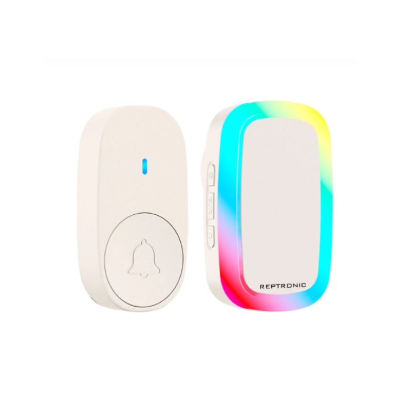 Reptronic DIY white wireless doorbell: RPTDB47 - 1R1B