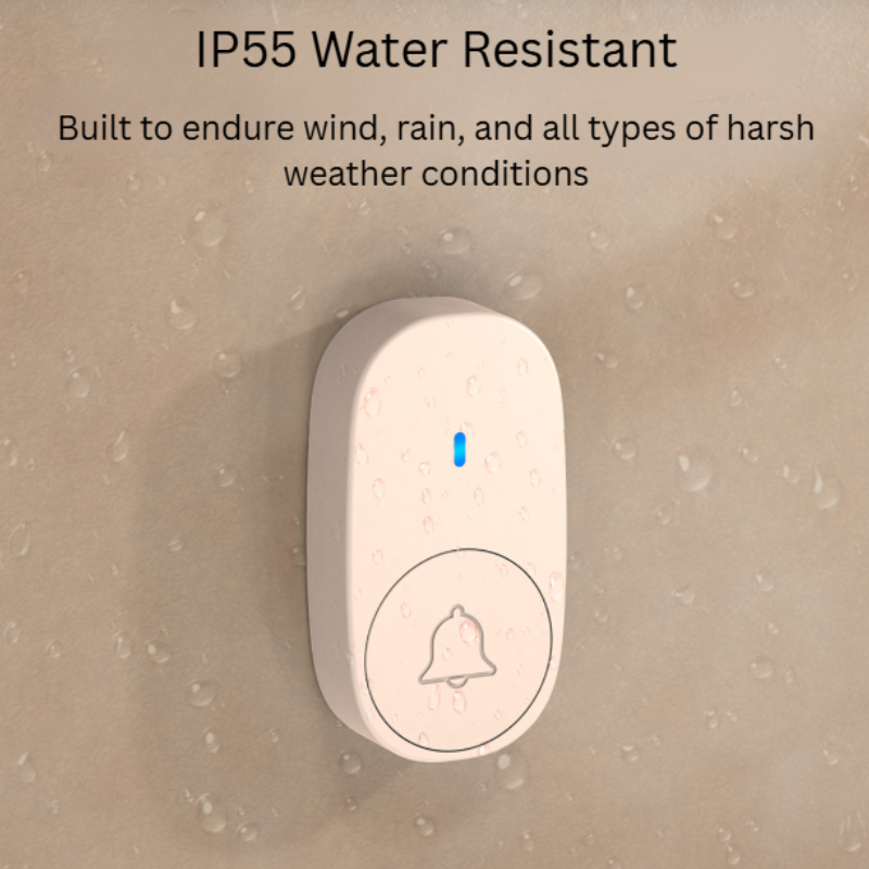 Reptronic DIY white wireless doorbell: RPTDB47 - 1R1B