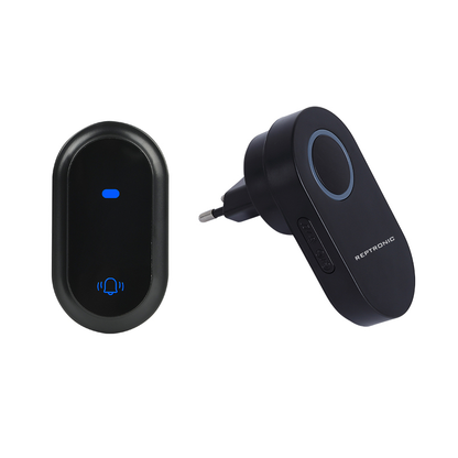 Reptronic DIY Black Wireless Doorbell: RPTDB45 - 1R1B