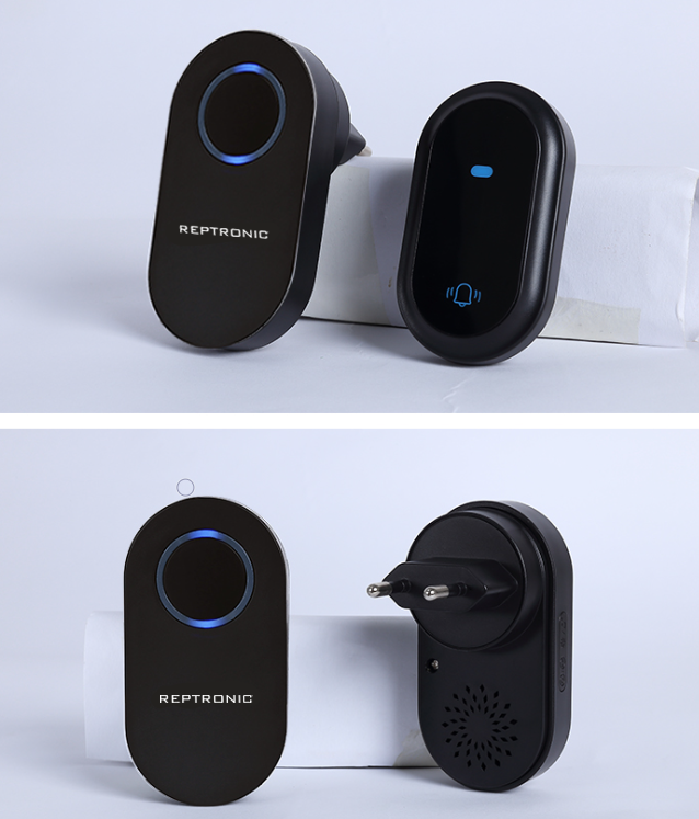Reptronic DIY Black Wireless Doorbell: RPTDB45 - 1R1B