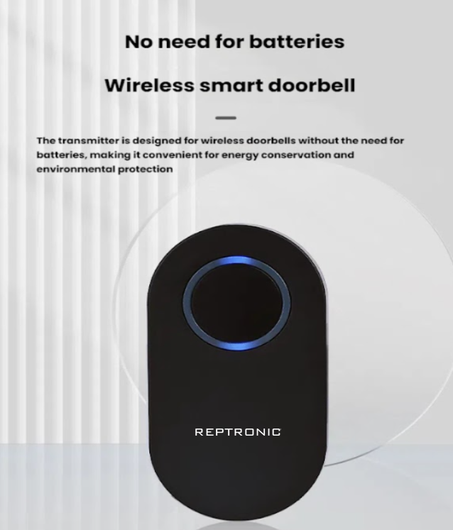 Reptronic DIY Black Wireless Doorbell: RPTDB45 - 1R1B