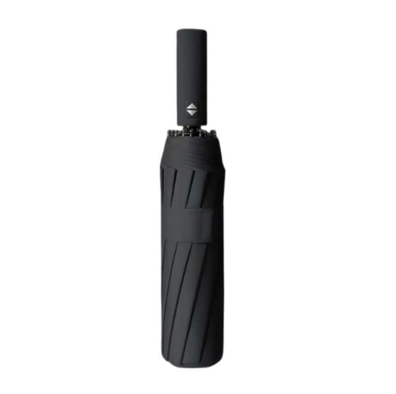 Reptronic 10-Rib Auto Open/Close Umbrella With Durable Iron Alloy Frame - Black 10-Rib