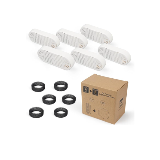 Reptronic 6 Pack Filters For Large Stainless Steel Pet Fountain: 7 Litres
