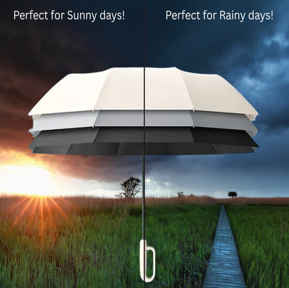8-Rib Automatic Open and Close Umbrella-Clasp Handle