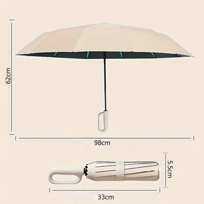 8-Rib Automatic Open and Close Umbrella-Clasp Handle