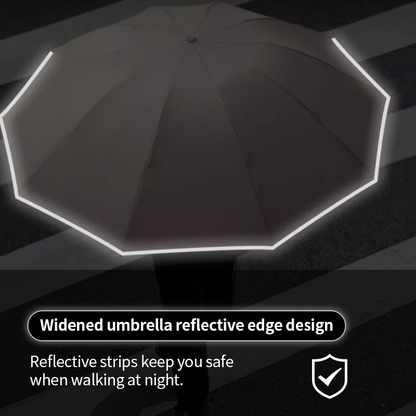8-Rib Automatic Open and Close Umbrella-Clasp Handle