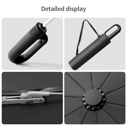 8-Rib Automatic Open and Close Umbrella-Clasp Handle