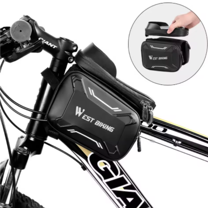 Bicycle Bike Hard Shell Case Bag Phone Holder Waterproof Touch Screen