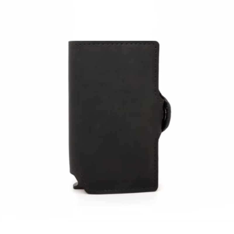 Reptronic Hammer&Hide PU leather Pop up wallet- Black