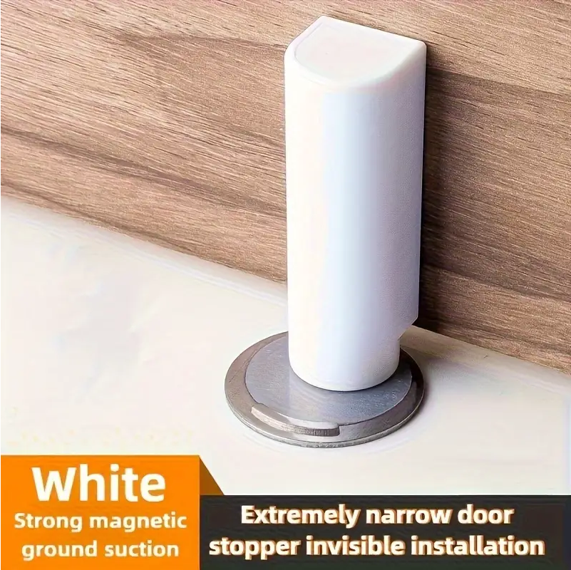 Reptronic Set of 2 Durable Magnetic Door Stoppers - No drill