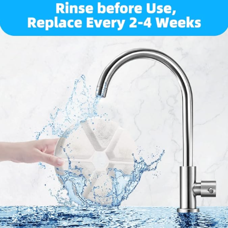 Reptronic 6 pack Round Filters for Reptronic Stainless Steel 2.5L Fountain