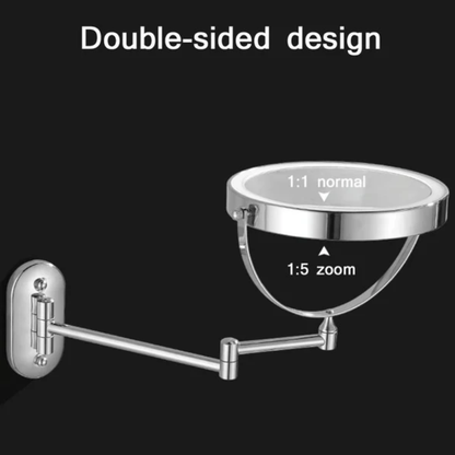 Reptronic Two sided LED wall mounted cosmetics mirror: X10 Magnifying