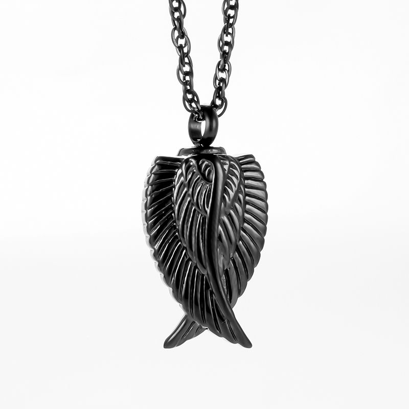 Memorial Safe Keeping Pendant - Angel Wings