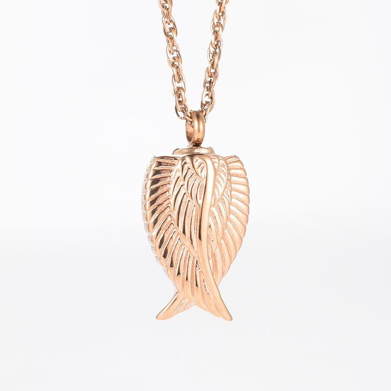 Memorial Safe Keeping Pendant - Angel Wings