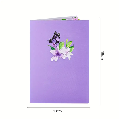 Beautiful Best Mom Ever Pop up 3D card with envelope