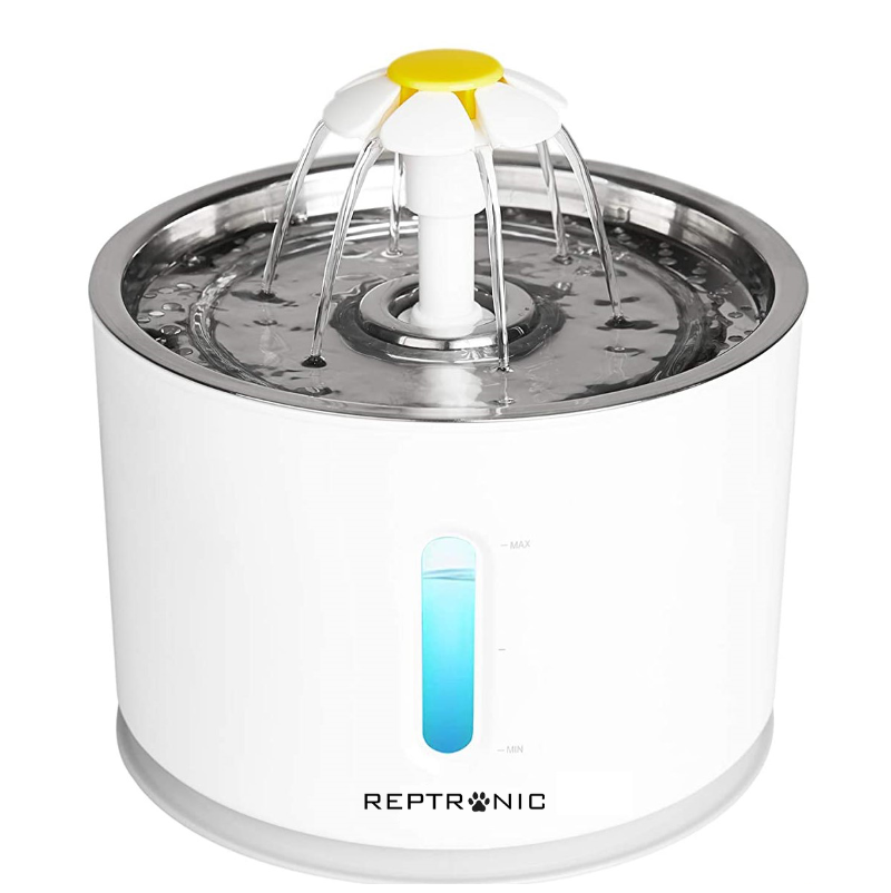 Reptronic Cat/Dog White Pet Drinking Water Fountain/Spring