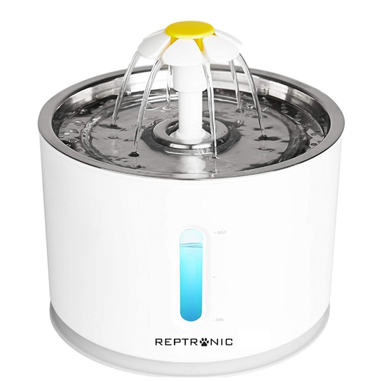 Reptronic Cat/Dog White Pet Drinking Water Fountain/Spring