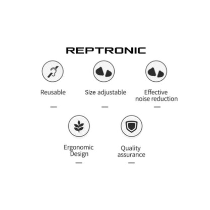 Reptronic Soft Silicone Earplugs - Orange