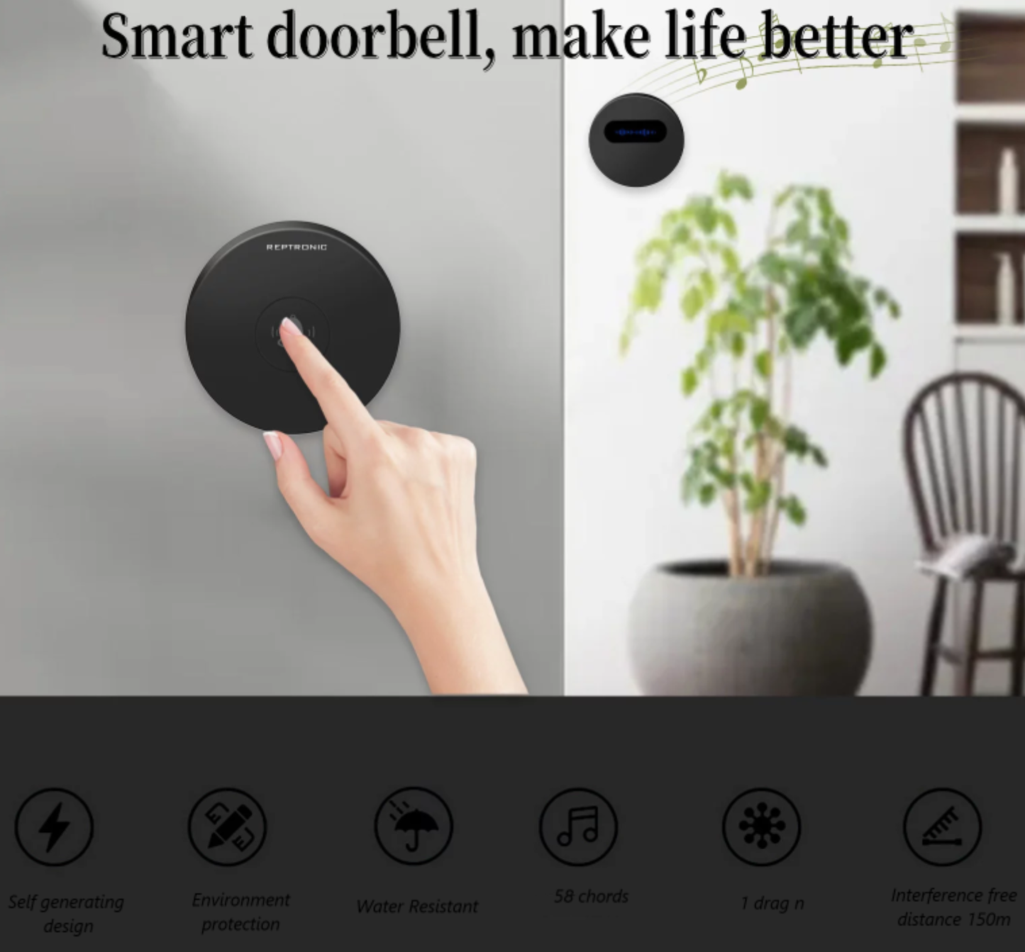 Reptronic DIY Wireless Doorbell- RPTDB35