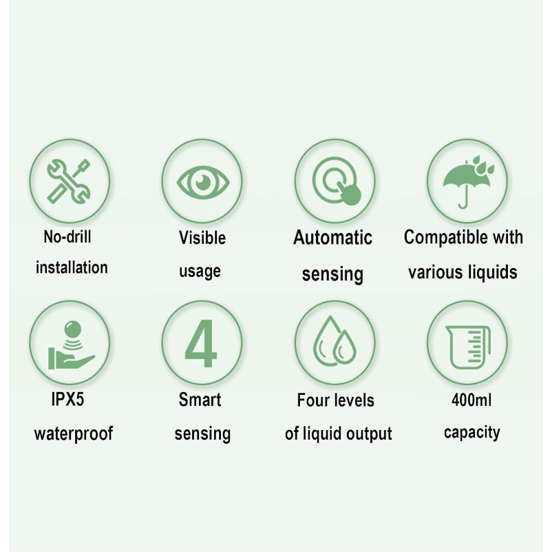 Reptronic Rechargeable Automatic Liquid Soap Dispenser with Wall Mount