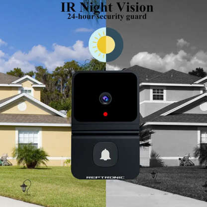 Reptronic Smart Video Doorbell Wireless HD Cam PIR Motion Detection IR